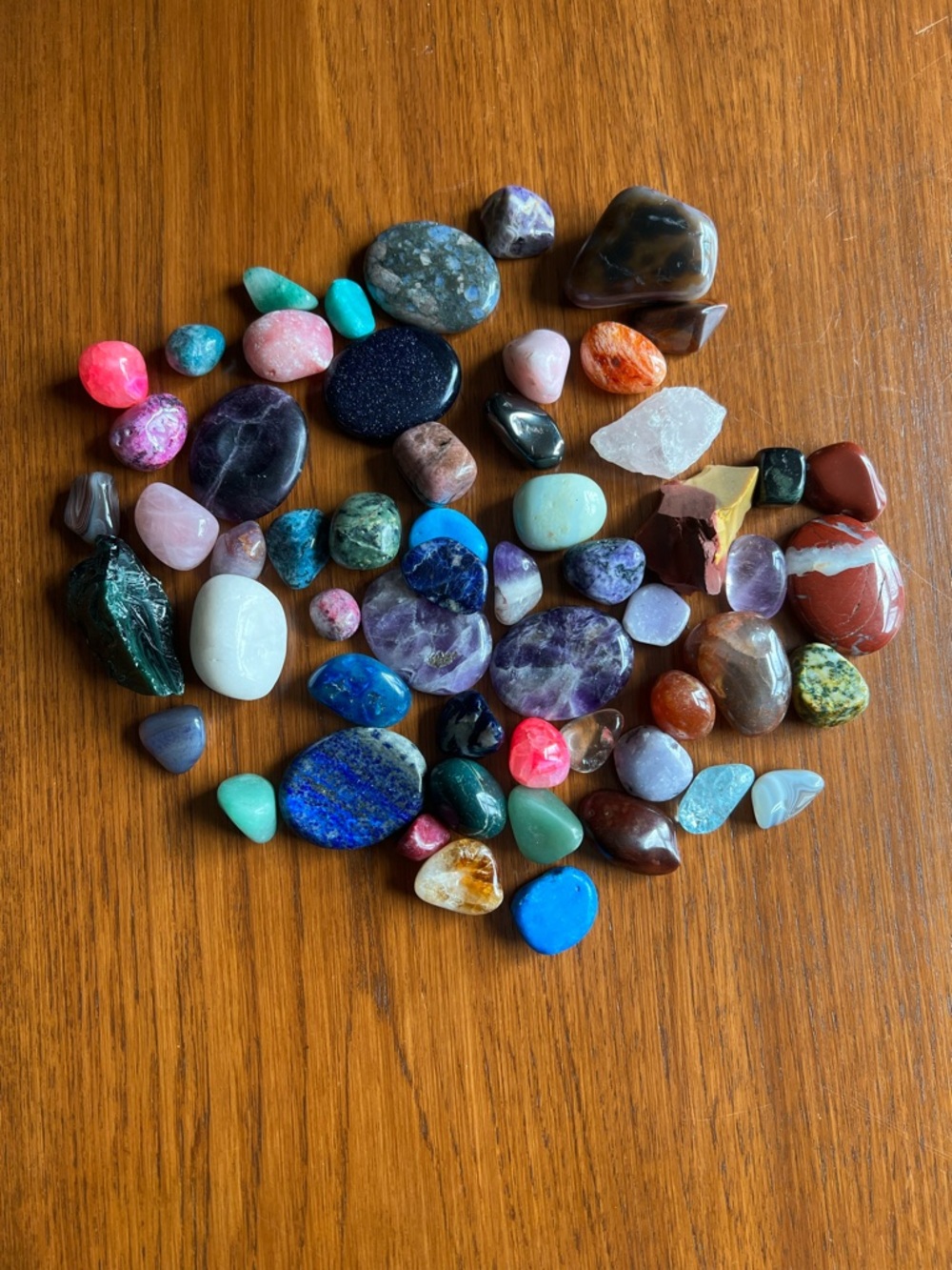 Source Unknown Multicolor Polished Tumbled Gemstone Lot